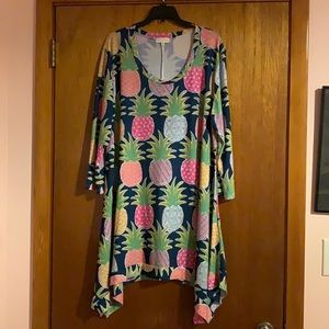 Simply Southern Pineapple Tunic XXL